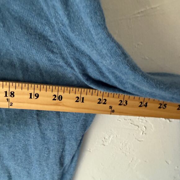 Nordstrom Blue‎ 1/4 Zip Pullover Sweater Cotton Cashmere Blend XL Soft Knit - Picture 6 of 7